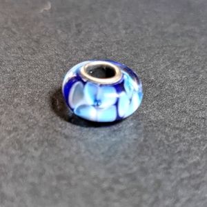 Blue Flower Charm for Pandora Bracelets